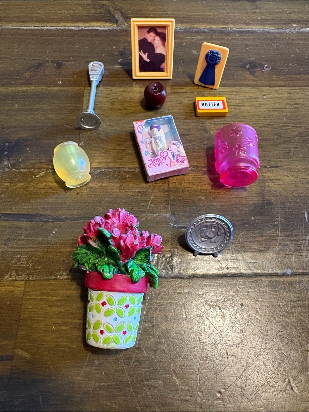 Miniatures Trinkets Wood Vintage Dollhouse Playhouse Small Tiny Bundle